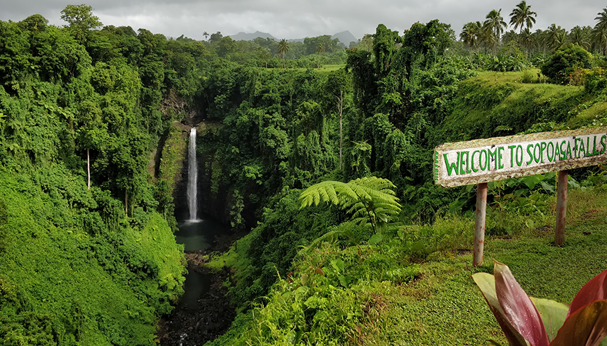 Sopoaga Waterfalls in Upolo
